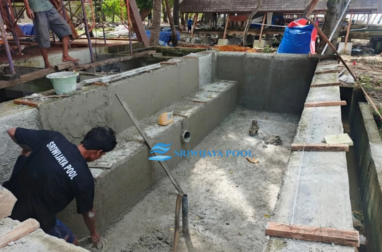 Tahapan Plester Kolam Renang